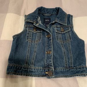 Gap Jean Sleeveless Jacket
